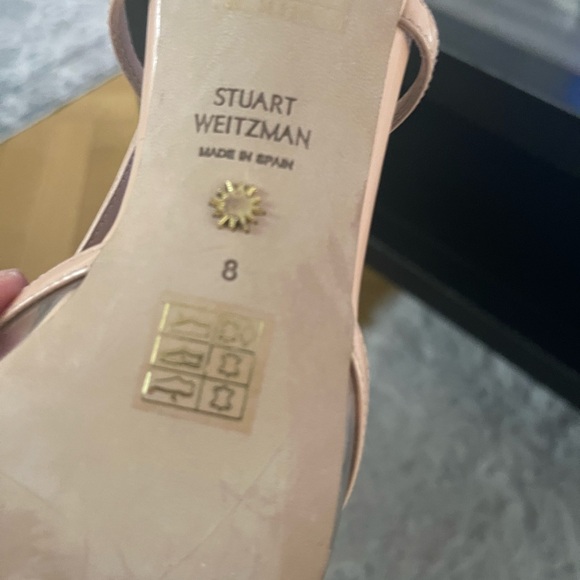 Stuart Weitzman Nude Pink Pointed Slingback Heels - Picture 4 of 4